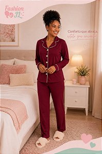 Pijama Feminino Longo Americano