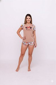 Pijama Feminino Curto Minnie