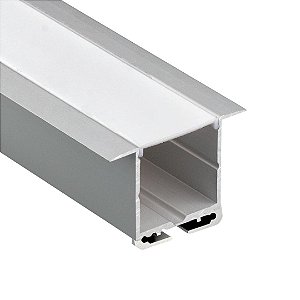 Perfil de LED Alumínio Embutir 3,5x2,7cm Barra 2m