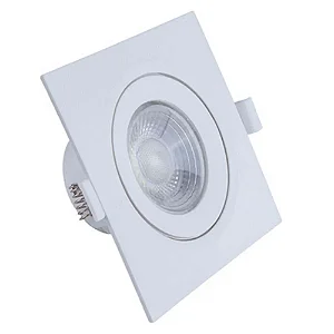 Spot LED 5w Direcionável Quadrado Branco Neutro