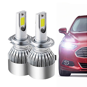 Lâmpada Automotiva Para Farol H7 Branca Fria - Par