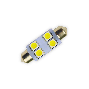 Lâmpada Automotiva Torpedo 39mm 4 leds - Teto e Placa