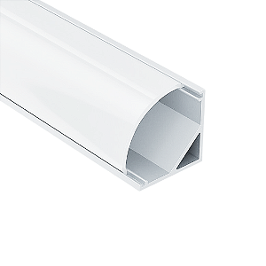 Perfil de LED Branco Sobrepor Canto 2,2x1,6cm 3m