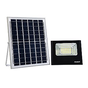 Refletor Solar 40w com Controle - Branco Frio