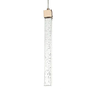 Luminária Pendente Cristal Quadrado 50 cm