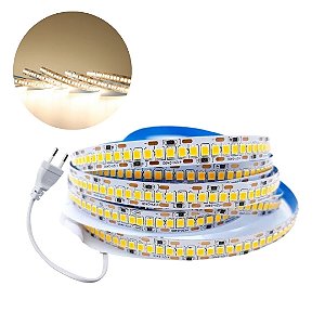 Fita de LED 240 Leds com Plug 10 Metros Branco Neutro