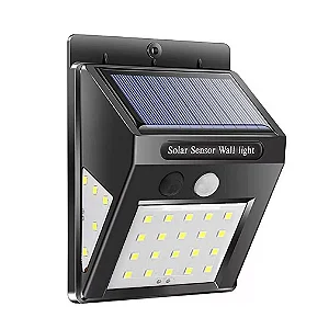 Arandela LED Solar com Sensor de Presença