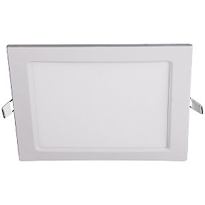 Plafon LED 24w Embutir Quadrado Branco Quente