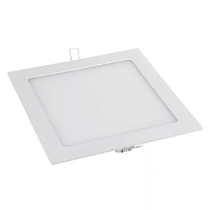 Plafon LED 18w Embutir Quadrado Branco Quente