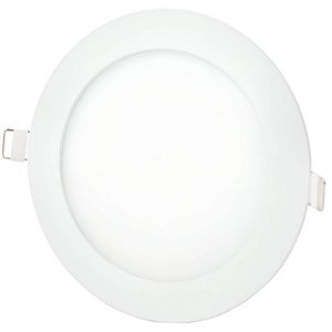 Plafon LED 12w Embutir Redondo Branco Frio