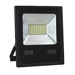 Refletor LED 50w SMD Branco Quente