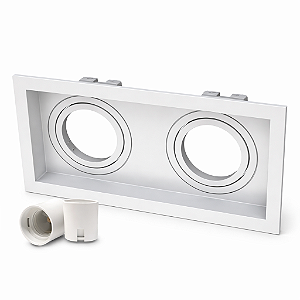 Embutido de Teto Face Recuada Duplo - PAR20