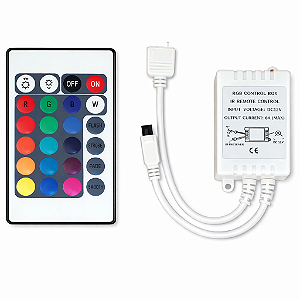 Controladora com Sensor para Fita RGB - Com Controle