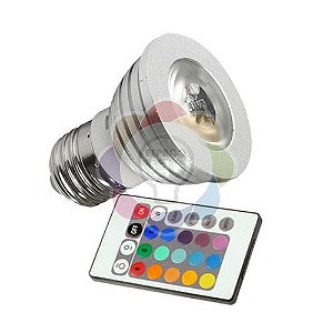 Lâmpada De Led Music Bluetooth RGB 12w C/ Controle Remoto - ESPAÇO LED