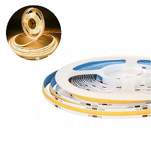 Fita de LED COB 5 metros Amarela 12v