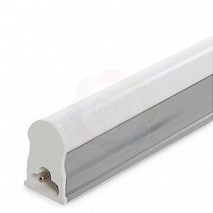 Lâmpada LED Tubular com Calha T5 90 cm 14w - Branca Quente