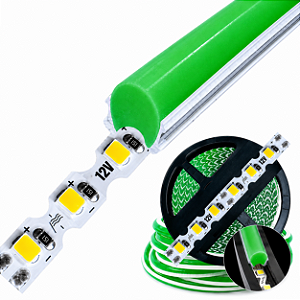 Fita LED Segunda Geração + Silicone Verde/ METRO