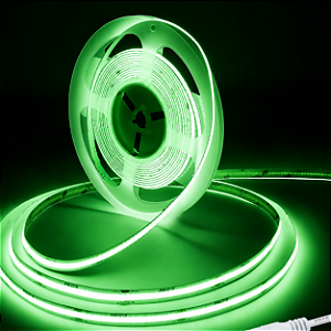 Fita LED COB Verde com Plug 10 Metros / 127v