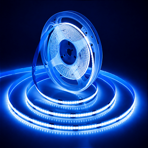 Fita LED COB Azul com Plug 10 Metros / 127v