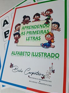 ALFABETO ILUSTRADO - LETRA BASTÃO