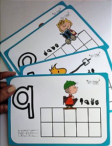 NÚMERO x QUANTIDADE de 1 a 10 - PRANCHAS COM ATIVIDADES