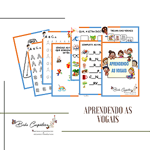 APRENDENDO AS VOGAIS | EDUCAÇÃO INFANTIL | ALFABETIZAÇÃO (PDF)