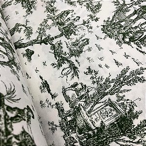 Jacquard camponesa francesa verde