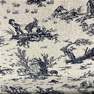 Linho camponesa francesa azul