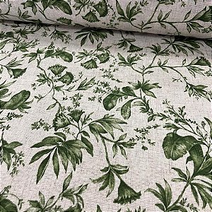 Linho Floral Verde