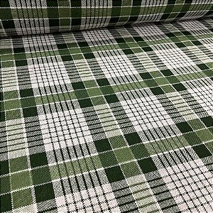Linho Xadrez Verde
