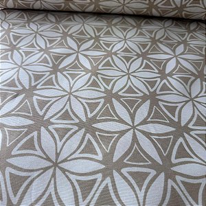 Waterblock estampado bege