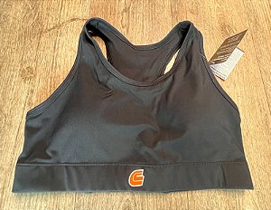 Top de corrida preto com sustentação feminino preto