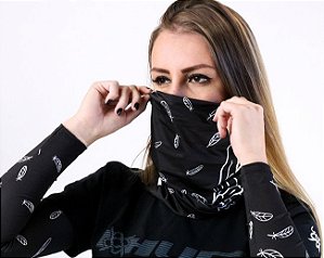 Bandana Asas  Preta Multiposições