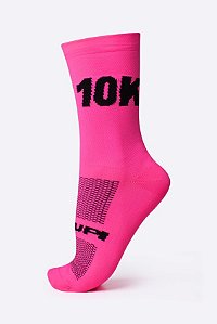 Meia Antibolha unissex 10k rosa