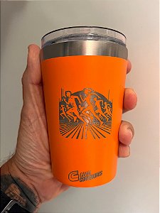 Copo para bebidas geladas e quentes 360 ml - LARANJA
