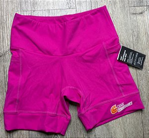 Bermuda Rosa meia coxa de compressão - FEMININA