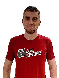 Camiseta unissex Treino Vermelha Canal Corredores