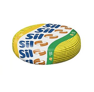 Sil Cabo Flexível 750V 2.50mm Amarelo Embalagem Com 10 Metros Pocket Pack FlexSil