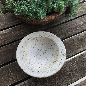 Comedouro Prato Raso Cerâmica