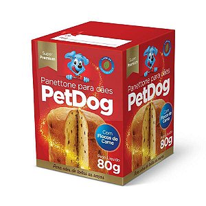 Panettone PetDog para Cães Sabor Carne - 80g