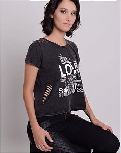 Kit 6 Blusas Femininas T-Shirts love Atacado