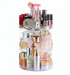 Organizador Giratório Acrílico 360° para Maquiagem