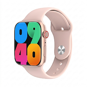 Smartwatch W29 Pro Tela AMOLED com Chamadas Bluetooth e Monitor Cardíaco - Rosa