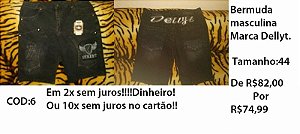 Bermuda masculina marca Dellyt