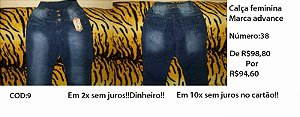 Calça feminina marca Advance