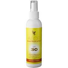 aloe sunscreen spray