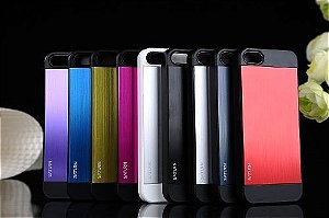 Capa Case Aço Escovado Saturn Para Iphone 5 E 5s