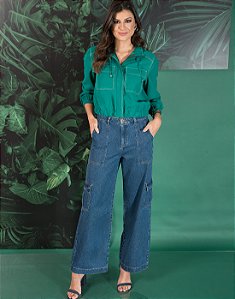 WIDE LEG COLOR CORDAO - Loony Jeans - Moda Feminina Plus Size e Masculina -  Compre Online