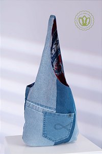 Bolsa Hobo Patch Lenço (Upcycling)