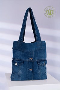 Bolsa Tote Jaqueta Denim (Upcycling)